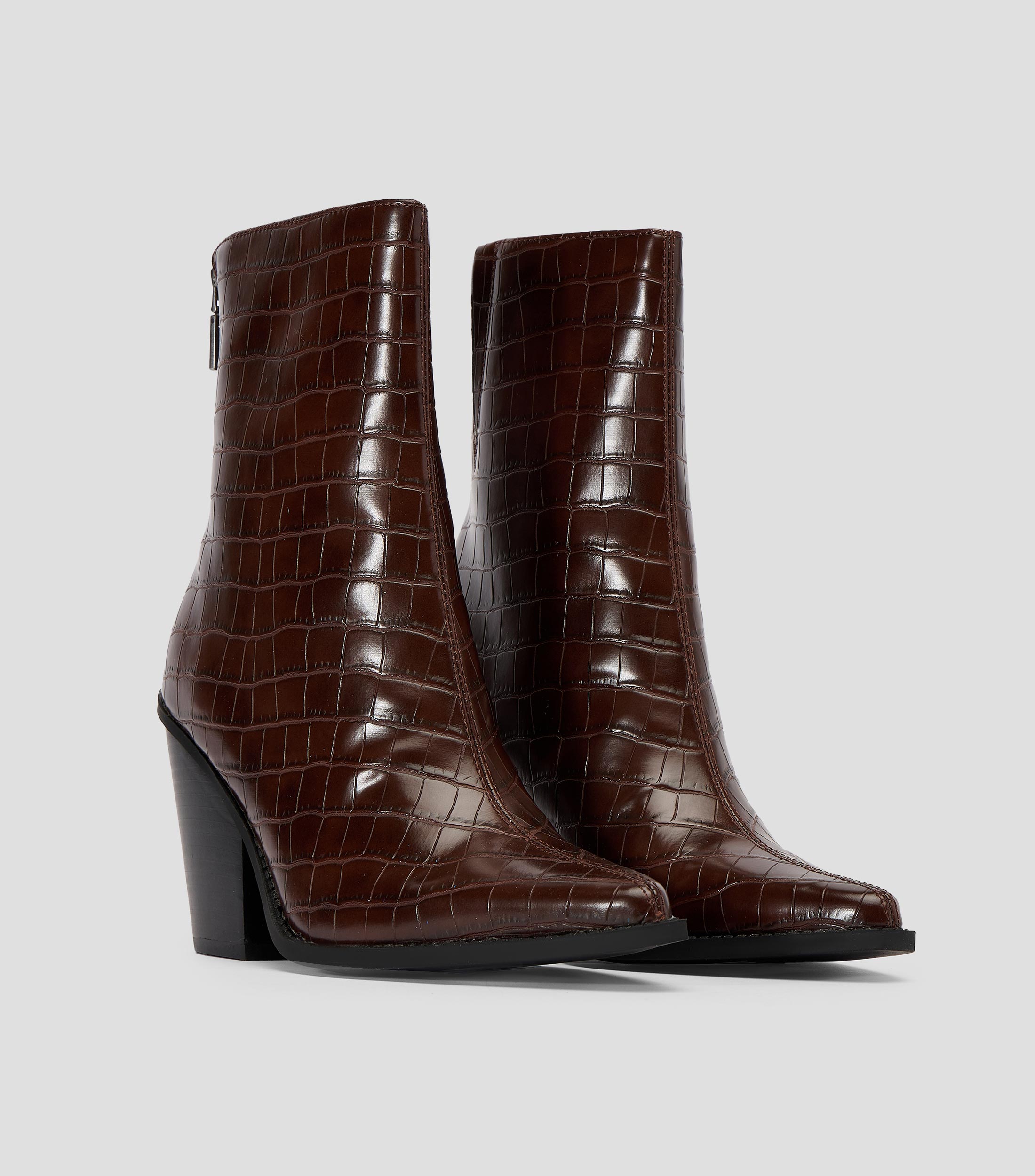Botines de tacón alto ancho Norelle animalskin Mujer